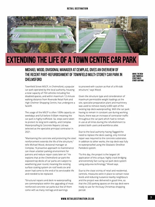 Extending The Life Of A Town Centre Car Park